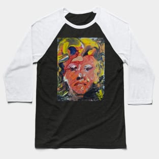 Abstract Expressionist Marilyn Face 411 Baseball T-Shirt